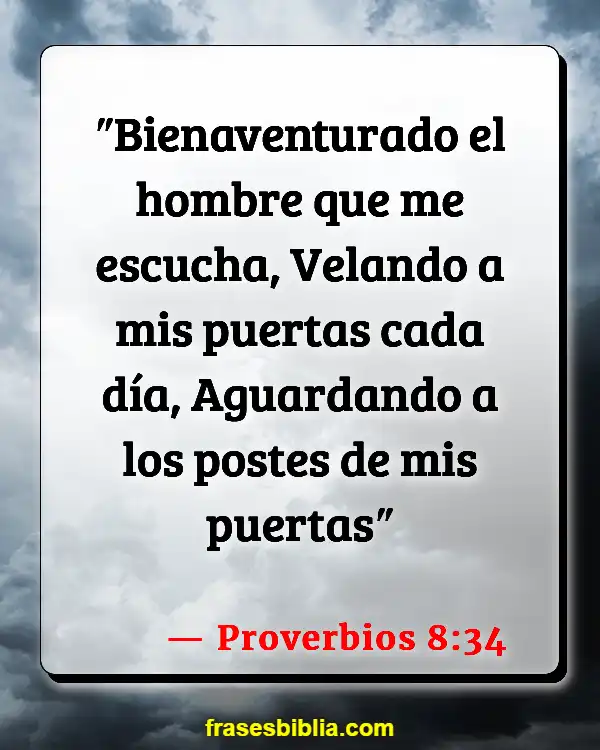 Versículos De La Biblia Ujieres (Proverbios 8:34)