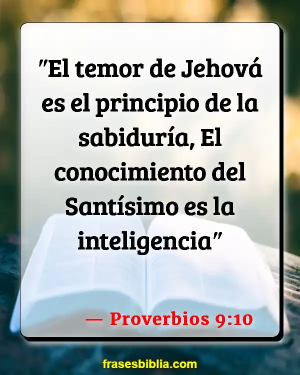 Versículos De La Biblia Palabra de conocimiento (Proverbios 9:10)