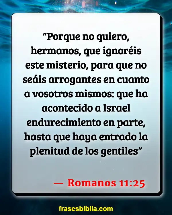 Versículos De La Biblia Ceguera (Romanos 11:25)