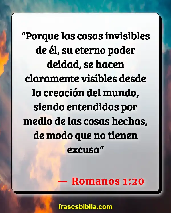 Versículos De La Biblia Desprenderse (Romanos 1:20)