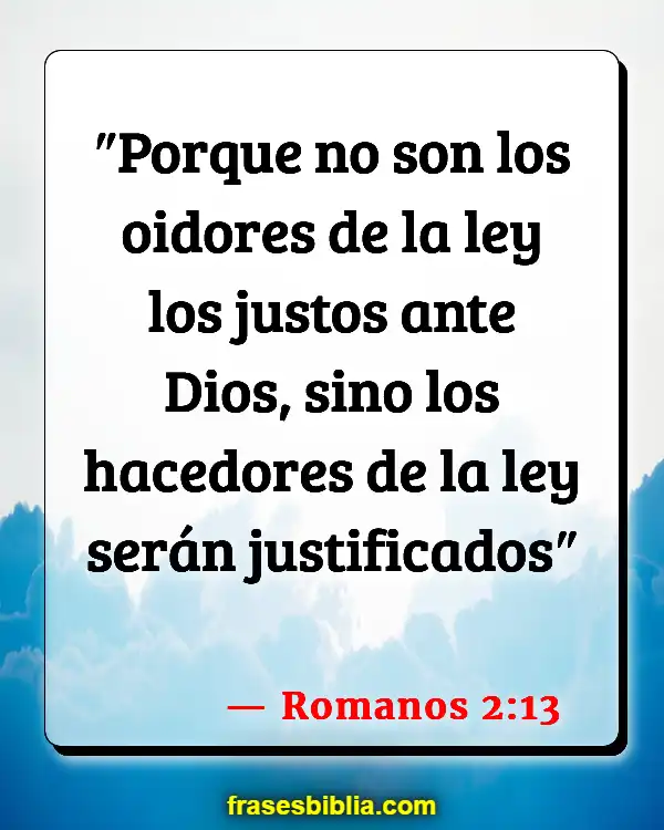 Versículos De La Biblia Resumen de la ley (Romanos 2:13)