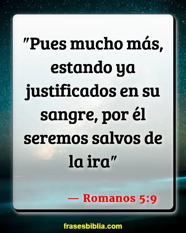 Versículos De La Biblia Sangre (Romanos 5:9)