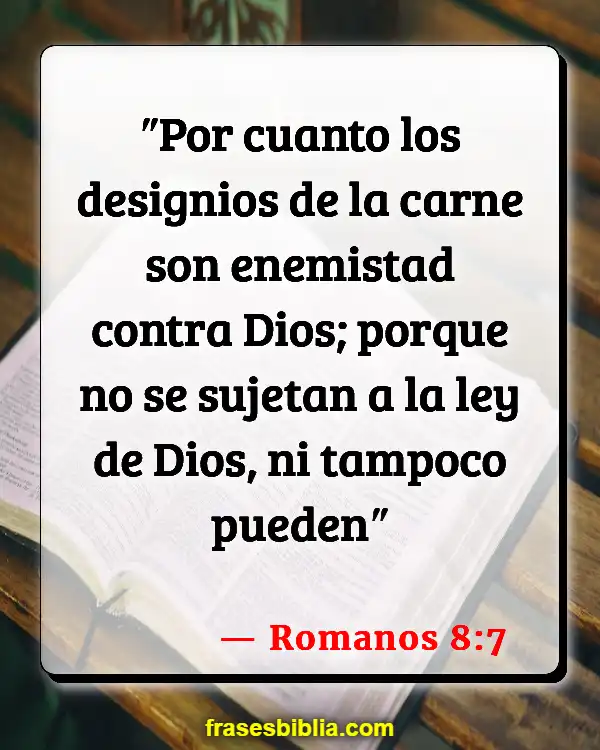 Versículos De La Biblia Mundanería (Romanos 8:7)