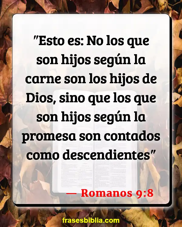 Versículos De La Biblia Niños descarriados (Romanos 9:8)