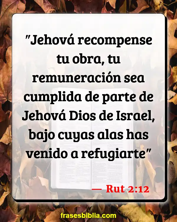 Versículos De La Biblia Lo que se siembra de recoge (Rut 2:12)