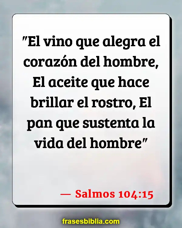 Versículos De La Biblia Beber vino (Salmos 104:15)