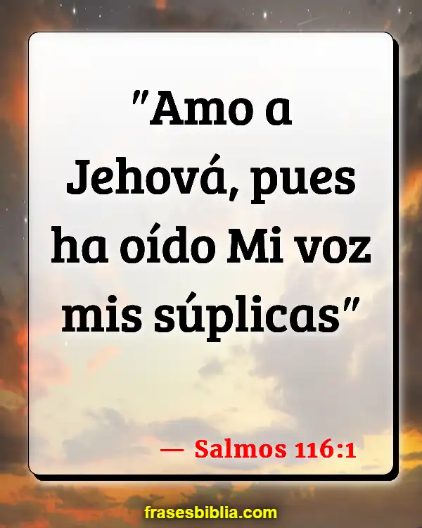 Versículos De La Biblia Amar a Dios (Salmos 116:1)