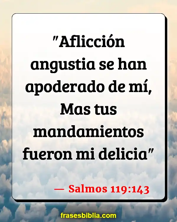 Versículos De La Biblia Preocupación y estrés (Salmos 119:143)