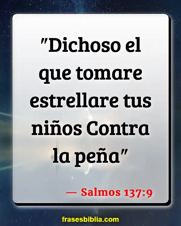 Versículos De La Biblia Abusar de niños (Salmos 137:9)