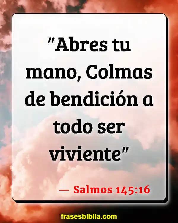 Versículos De La Biblia Satisfacción (Salmos 145:16)