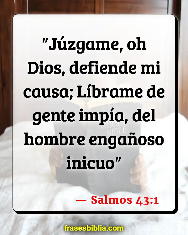 Versículos De La Biblia Injusticia social (Salmos 43:1)