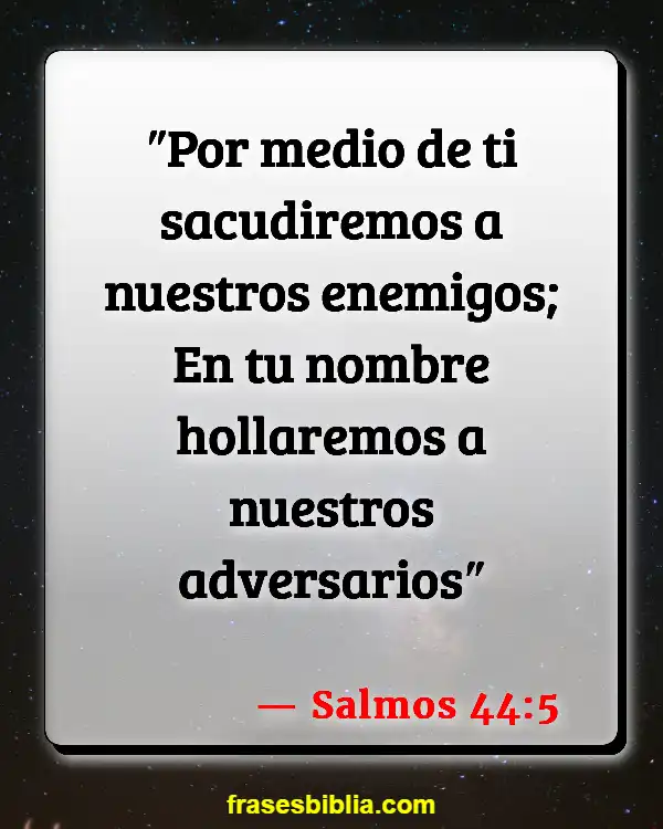 Versículos De La Biblia Batalla (Salmos 44:5)