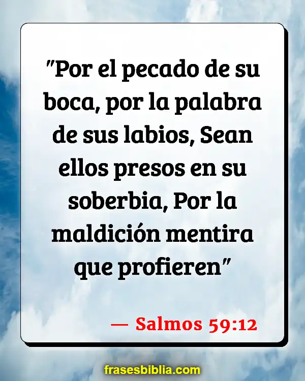 Versículos De La Biblia Jurar y maldecir (Salmos 59:12)