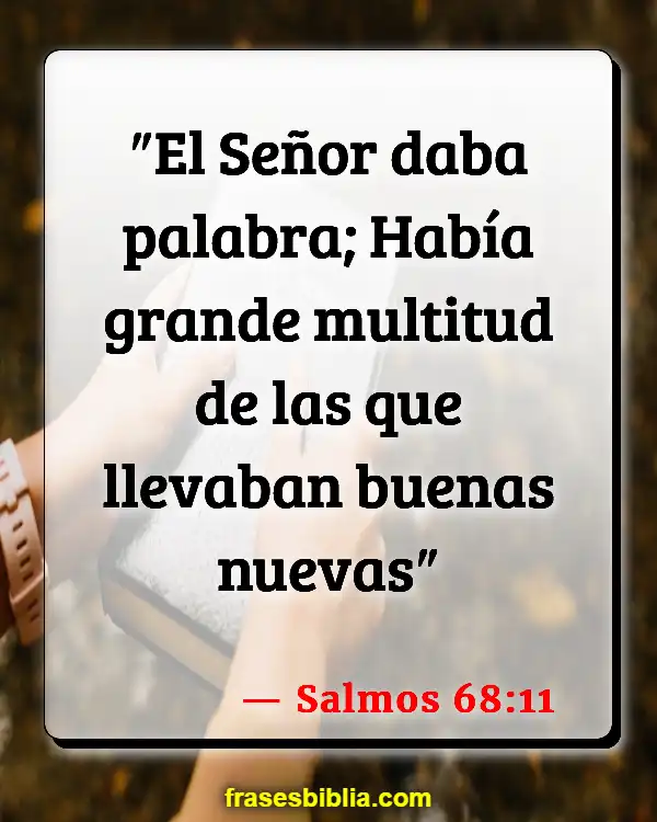 Versículos De La Biblia Igualdad sexual (Salmos 68:11)