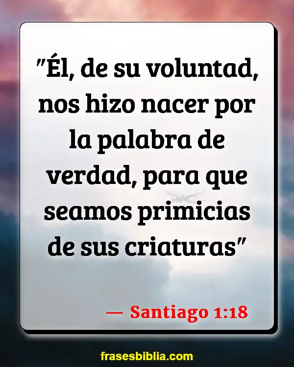 Versículos De La Biblia Su vida (Santiago 1:18)