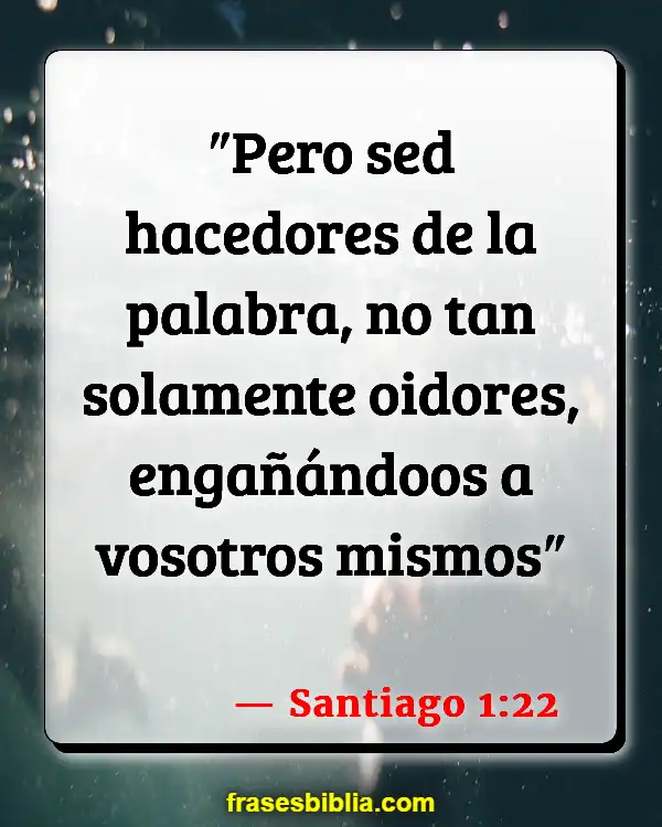 Versículos De La Biblia Obras (Santiago 1:22)