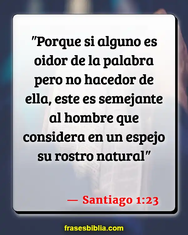 Versículos De La Biblia Comportamiento (Santiago 1:23)