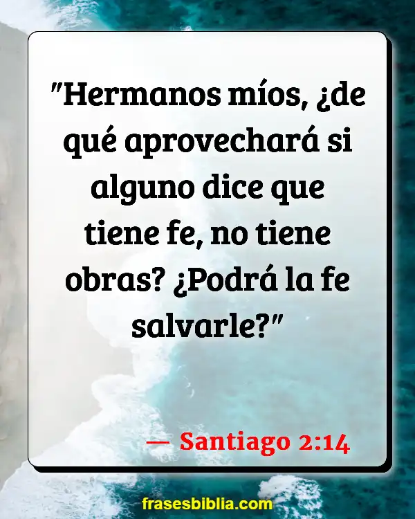 Versículos De La Biblia Obras (Santiago 2:14)