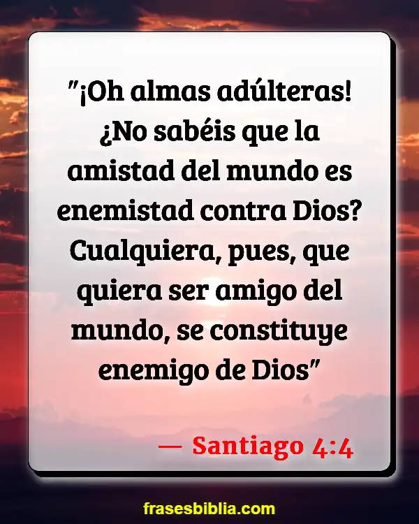 Versículos De La Biblia Mundanería (Santiago 4:4)