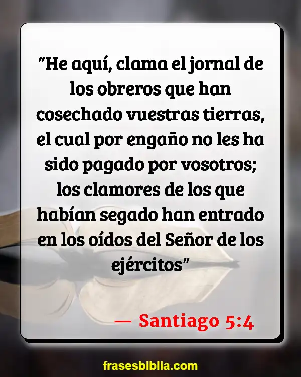 Versículos De La Biblia Ética laboral (Santiago 5:4)
