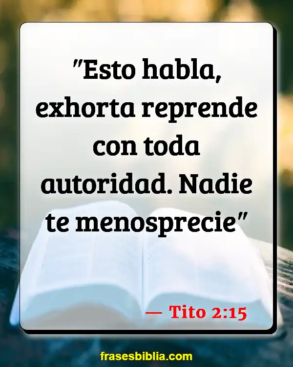 Versículos De La Biblia Confrontación bíblica (Tito 2:15)