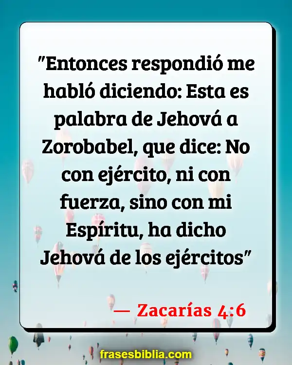 Versículos De La Biblia Fortalezas y debilidades (Zacarías 4:6)